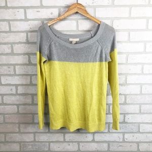 Banana Republic Linen Blend Color Block Sweater XS